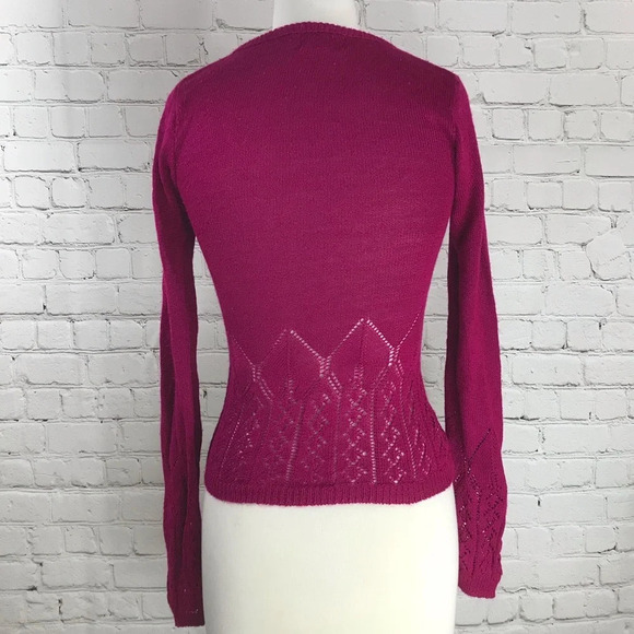 Vintage Ceny Pink Pullover Long Sleeve Sweater - Size Small - Picture 3 of 7
